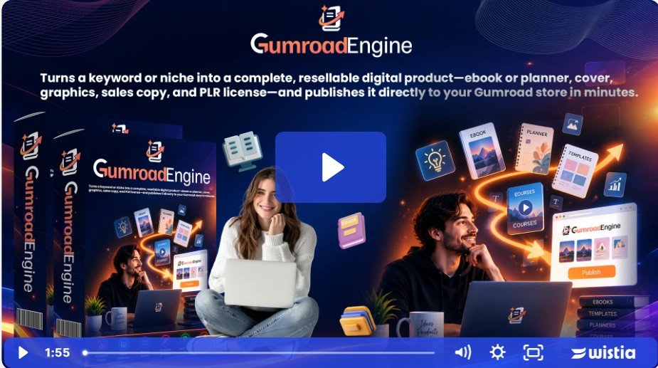 Gumroad digital product storefront for Gumroad Engine review