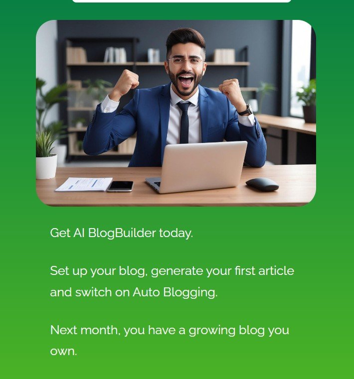 AI BlogBuilder automated blogging and SEO tools